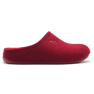 Thies PET Slipper (soft felt) burgundy red slippers for women